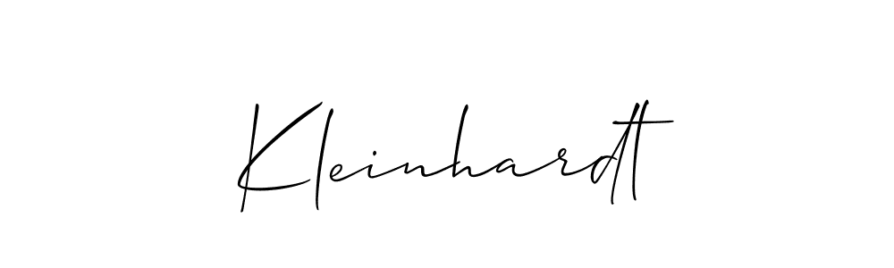 Make a beautiful signature design for name Kleinhardt. With this signature (Allison_Script) style, you can create a handwritten signature for free. Kleinhardt signature style 2 images and pictures png