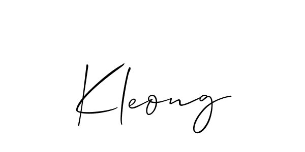 Make a beautiful signature design for name Kleong. Use this online signature maker to create a handwritten signature for free. Kleong signature style 2 images and pictures png