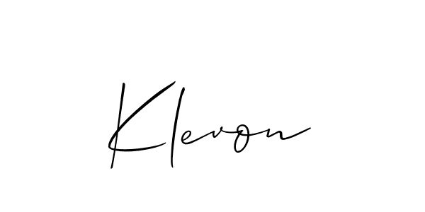 Also You can easily find your signature by using the search form. We will create Klevon name handwritten signature images for you free of cost using Allison_Script sign style. Klevon signature style 2 images and pictures png