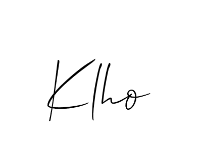 This is the best signature style for the Klho name. Also you like these signature font (Allison_Script). Mix name signature. Klho signature style 2 images and pictures png