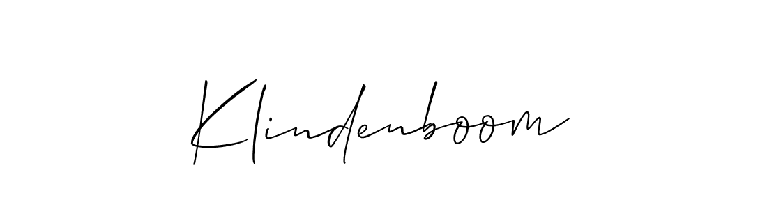 It looks lik you need a new signature style for name Klindenboom. Design unique handwritten (Allison_Script) signature with our free signature maker in just a few clicks. Klindenboom signature style 2 images and pictures png