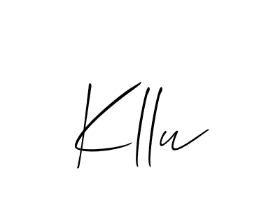 Once you've used our free online signature maker to create your best signature Allison_Script style, it's time to enjoy all of the benefits that Kllu name signing documents. Kllu signature style 2 images and pictures png