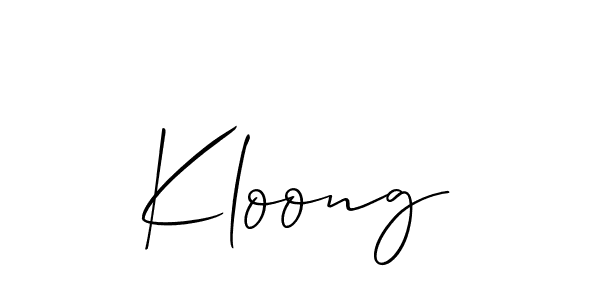 Once you've used our free online signature maker to create your best signature Allison_Script style, it's time to enjoy all of the benefits that Kloong name signing documents. Kloong signature style 2 images and pictures png