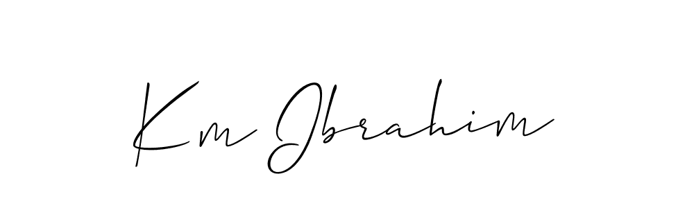 Check out images of Autograph of Km Ibrahim name. Actor Km Ibrahim Signature Style. Allison_Script is a professional sign style online. Km Ibrahim signature style 2 images and pictures png