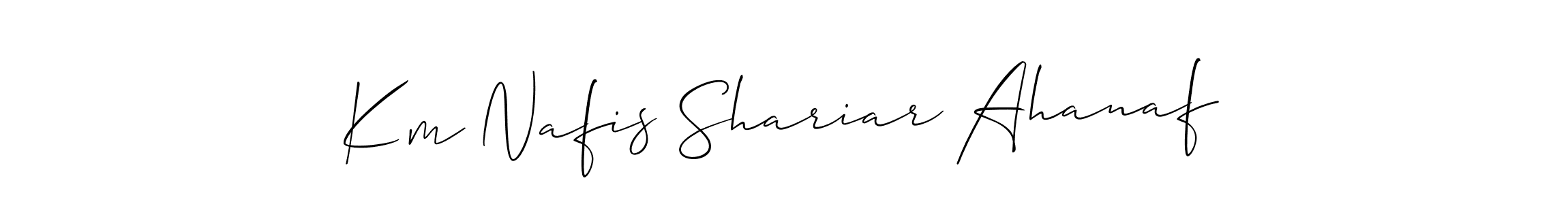 Best and Professional Signature Style for Km Nafis Shariar Ahanaf. Allison_Script Best Signature Style Collection. Km Nafis Shariar Ahanaf signature style 2 images and pictures png