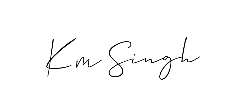 Once you've used our free online signature maker to create your best signature Allison_Script style, it's time to enjoy all of the benefits that Km Singh name signing documents. Km Singh signature style 2 images and pictures png