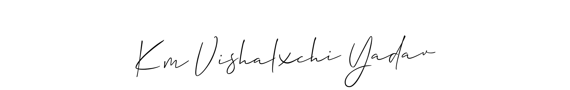 Once you've used our free online signature maker to create your best signature Allison_Script style, it's time to enjoy all of the benefits that Km Vishalxchi Yadav name signing documents. Km Vishalxchi Yadav signature style 2 images and pictures png
