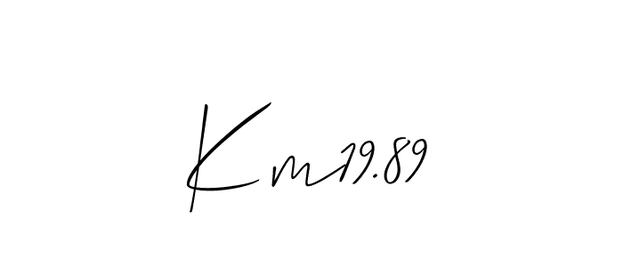 Also You can easily find your signature by using the search form. We will create Km19.89 name handwritten signature images for you free of cost using Allison_Script sign style. Km19.89 signature style 2 images and pictures png