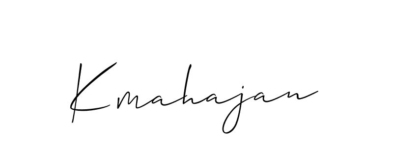 How to Draw Kmahajan signature style? Allison_Script is a latest design signature styles for name Kmahajan. Kmahajan signature style 2 images and pictures png