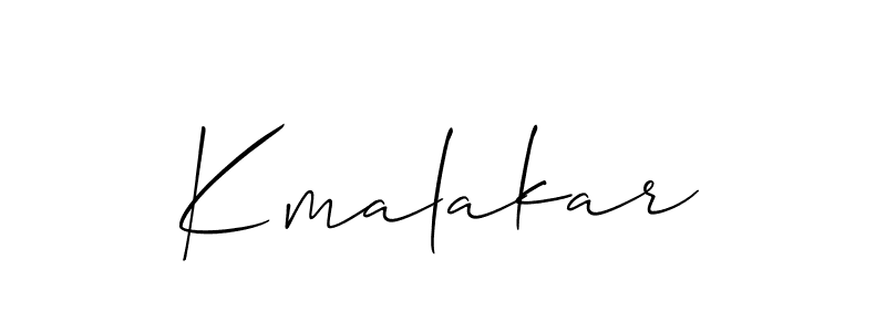 How to make Kmalakar signature? Allison_Script is a professional autograph style. Create handwritten signature for Kmalakar name. Kmalakar signature style 2 images and pictures png