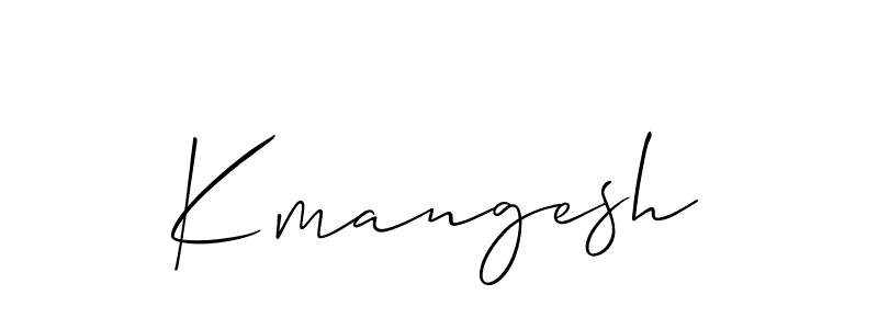 How to make Kmangesh name signature. Use Allison_Script style for creating short signs online. This is the latest handwritten sign. Kmangesh signature style 2 images and pictures png