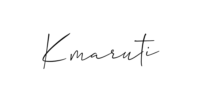 How to make Kmaruti name signature. Use Allison_Script style for creating short signs online. This is the latest handwritten sign. Kmaruti signature style 2 images and pictures png