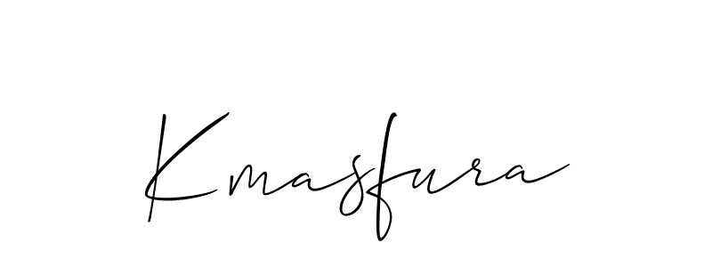 Allison_Script is a professional signature style that is perfect for those who want to add a touch of class to their signature. It is also a great choice for those who want to make their signature more unique. Get Kmasfura name to fancy signature for free. Kmasfura signature style 2 images and pictures png