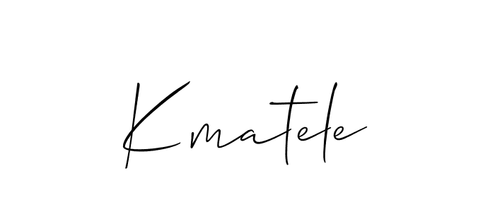 It looks lik you need a new signature style for name Kmatele. Design unique handwritten (Allison_Script) signature with our free signature maker in just a few clicks. Kmatele signature style 2 images and pictures png