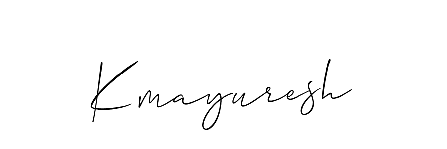 Kmayuresh stylish signature style. Best Handwritten Sign (Allison_Script) for my name. Handwritten Signature Collection Ideas for my name Kmayuresh. Kmayuresh signature style 2 images and pictures png