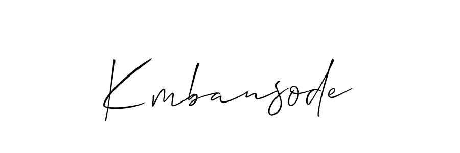 Once you've used our free online signature maker to create your best signature Allison_Script style, it's time to enjoy all of the benefits that Kmbansode name signing documents. Kmbansode signature style 2 images and pictures png