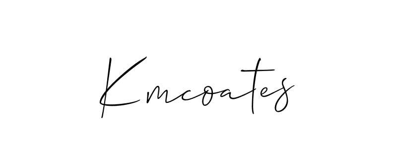 Also You can easily find your signature by using the search form. We will create Kmcoates name handwritten signature images for you free of cost using Allison_Script sign style. Kmcoates signature style 2 images and pictures png