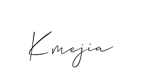 How to make Kmejia signature? Allison_Script is a professional autograph style. Create handwritten signature for Kmejia name. Kmejia signature style 2 images and pictures png