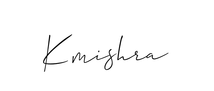It looks lik you need a new signature style for name Kmishra. Design unique handwritten (Allison_Script) signature with our free signature maker in just a few clicks. Kmishra signature style 2 images and pictures png