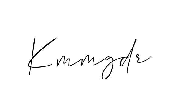 Design your own signature with our free online signature maker. With this signature software, you can create a handwritten (Allison_Script) signature for name Kmmgdr. Kmmgdr signature style 2 images and pictures png
