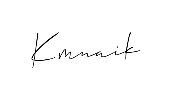How to Draw Kmnaik signature style? Allison_Script is a latest design signature styles for name Kmnaik. Kmnaik signature style 2 images and pictures png