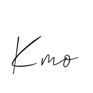 The best way (Allison_Script) to make a short signature is to pick only two or three words in your name. The name Kmo include a total of six letters. For converting this name. Kmo signature style 2 images and pictures png