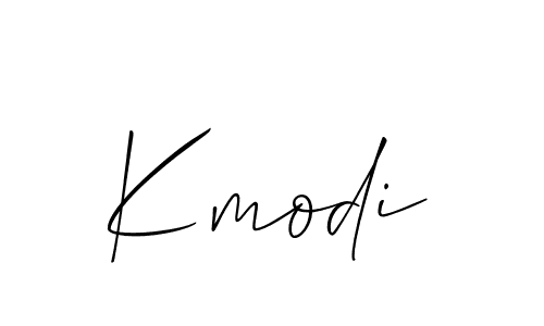 Use a signature maker to create a handwritten signature online. With this signature software, you can design (Allison_Script) your own signature for name Kmodi. Kmodi signature style 2 images and pictures png