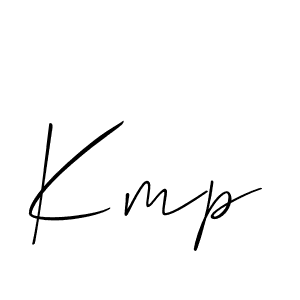 Kmp stylish signature style. Best Handwritten Sign (Allison_Script) for my name. Handwritten Signature Collection Ideas for my name Kmp. Kmp signature style 2 images and pictures png