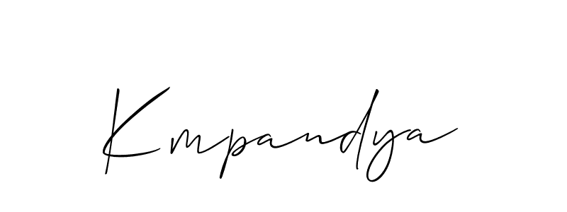 Make a beautiful signature design for name Kmpandya. Use this online signature maker to create a handwritten signature for free. Kmpandya signature style 2 images and pictures png