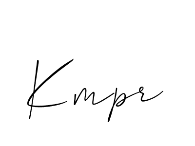 You should practise on your own different ways (Allison_Script) to write your name (Kmpr) in signature. don't let someone else do it for you. Kmpr signature style 2 images and pictures png