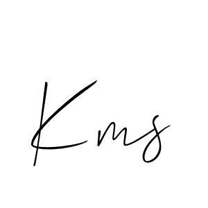 Best and Professional Signature Style for Kms. Allison_Script Best Signature Style Collection. Kms signature style 2 images and pictures png