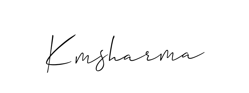 Also we have Kmsharma name is the best signature style. Create professional handwritten signature collection using Allison_Script autograph style. Kmsharma signature style 2 images and pictures png