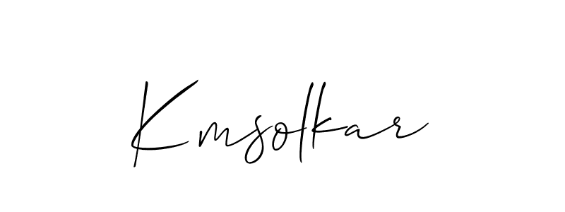 Once you've used our free online signature maker to create your best signature Allison_Script style, it's time to enjoy all of the benefits that Kmsolkar name signing documents. Kmsolkar signature style 2 images and pictures png