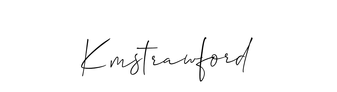 You should practise on your own different ways (Allison_Script) to write your name (Kmstrawford) in signature. don't let someone else do it for you. Kmstrawford signature style 2 images and pictures png