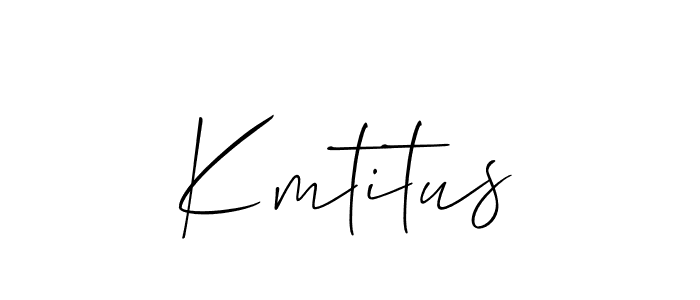 Once you've used our free online signature maker to create your best signature Allison_Script style, it's time to enjoy all of the benefits that Kmtitus name signing documents. Kmtitus signature style 2 images and pictures png