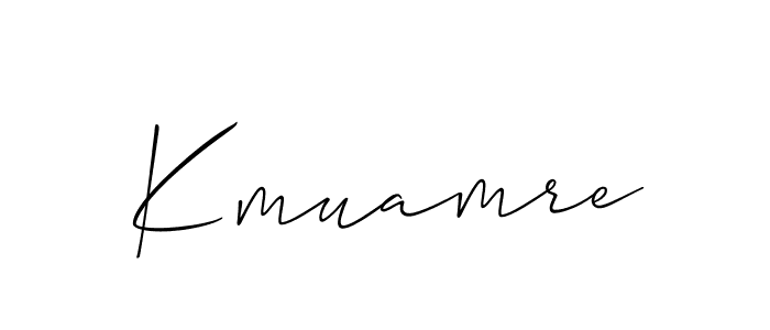 Similarly Allison_Script is the best handwritten signature design. Signature creator online .You can use it as an online autograph creator for name Kmuamre. Kmuamre signature style 2 images and pictures png