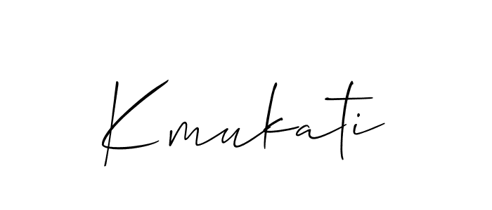 Make a beautiful signature design for name Kmukati. Use this online signature maker to create a handwritten signature for free. Kmukati signature style 2 images and pictures png