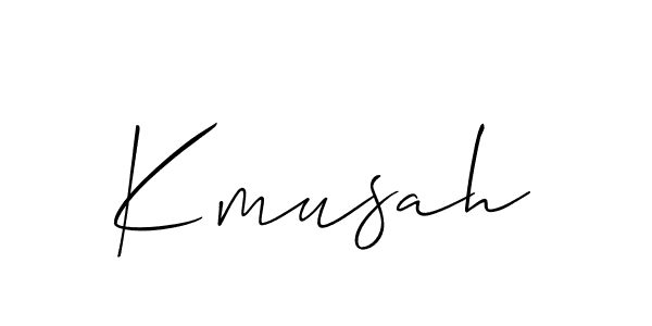 Kmusah stylish signature style. Best Handwritten Sign (Allison_Script) for my name. Handwritten Signature Collection Ideas for my name Kmusah. Kmusah signature style 2 images and pictures png