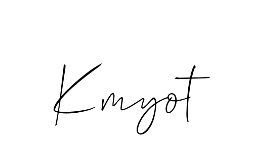 Once you've used our free online signature maker to create your best signature Allison_Script style, it's time to enjoy all of the benefits that Kmyot name signing documents. Kmyot signature style 2 images and pictures png