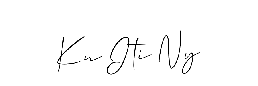 How to make Kn Iti Ny signature? Allison_Script is a professional autograph style. Create handwritten signature for Kn Iti Ny name. Kn Iti Ny signature style 2 images and pictures png
