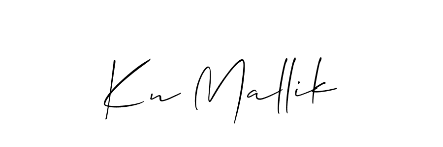 Use a signature maker to create a handwritten signature online. With this signature software, you can design (Allison_Script) your own signature for name Kn Mallik. Kn Mallik signature style 2 images and pictures png