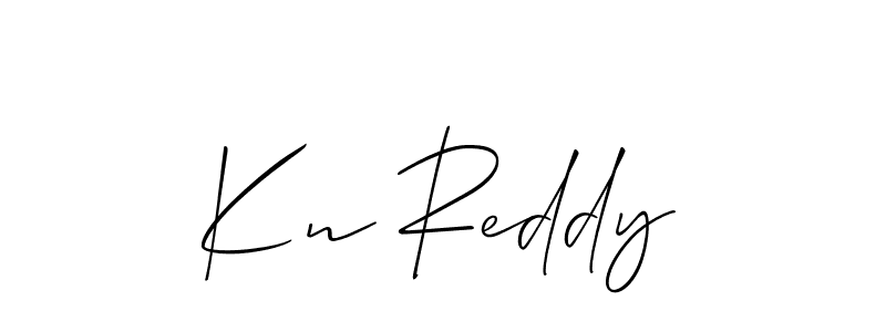 Best and Professional Signature Style for Kn Reddy. Allison_Script Best Signature Style Collection. Kn Reddy signature style 2 images and pictures png