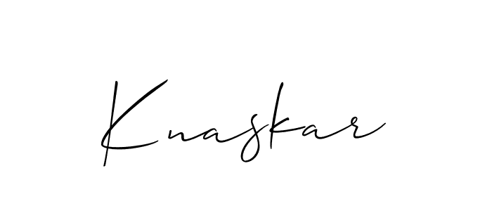 Best and Professional Signature Style for Knaskar. Allison_Script Best Signature Style Collection. Knaskar signature style 2 images and pictures png