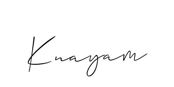 Once you've used our free online signature maker to create your best signature Allison_Script style, it's time to enjoy all of the benefits that Knayam name signing documents. Knayam signature style 2 images and pictures png