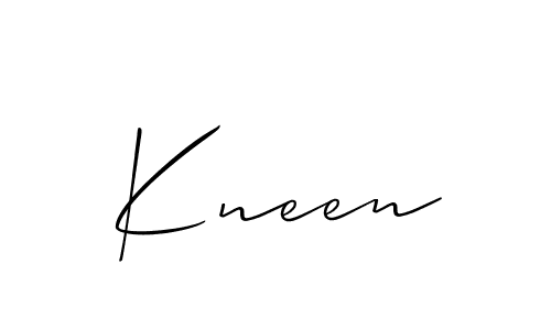 if you are searching for the best signature style for your name Kneen. so please give up your signature search. here we have designed multiple signature styles  using Allison_Script. Kneen signature style 2 images and pictures png