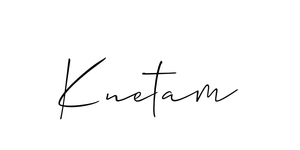 How to Draw Knetam signature style? Allison_Script is a latest design signature styles for name Knetam. Knetam signature style 2 images and pictures png