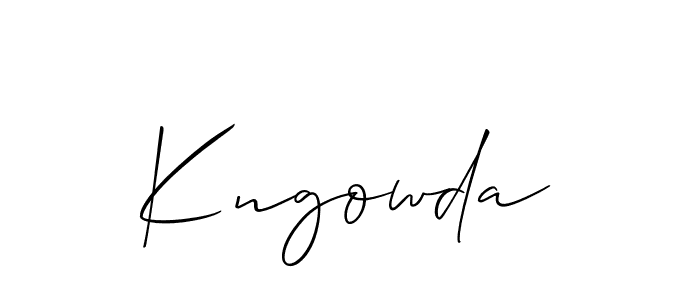 How to Draw Kngowda signature style? Allison_Script is a latest design signature styles for name Kngowda. Kngowda signature style 2 images and pictures png