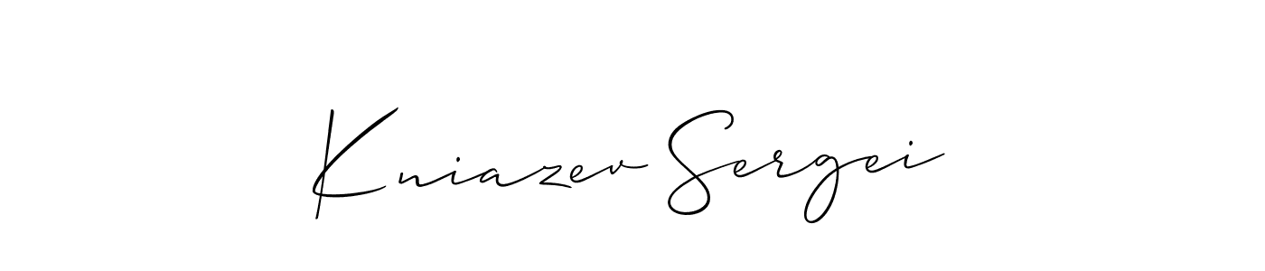 Best and Professional Signature Style for Kniazev Sergei. Allison_Script Best Signature Style Collection. Kniazev Sergei signature style 2 images and pictures png