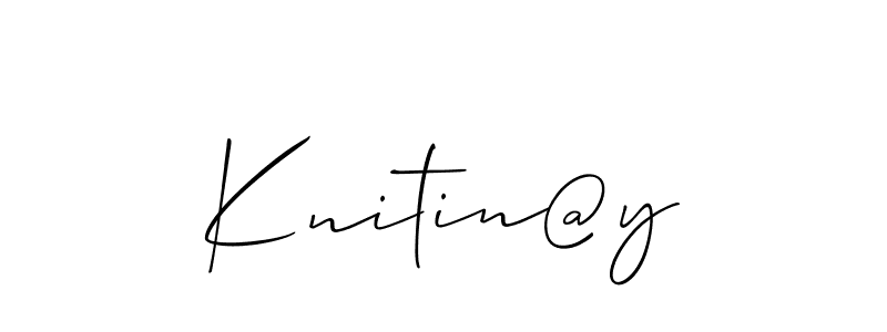 The best way (Allison_Script) to make a short signature is to pick only two or three words in your name. The name Knitin@y include a total of six letters. For converting this name. Knitin@y signature style 2 images and pictures png