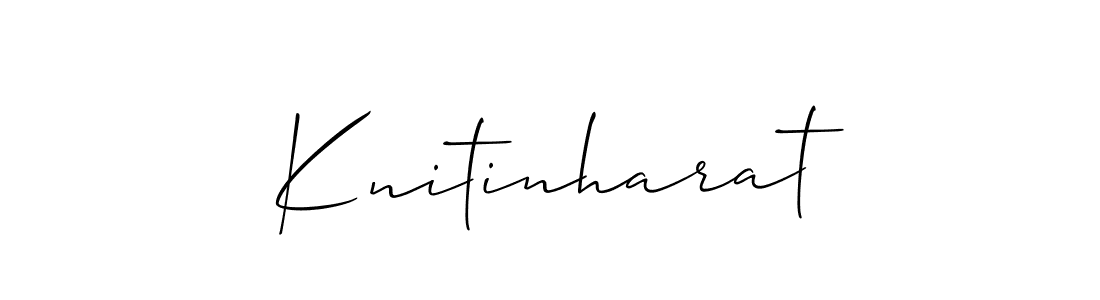 The best way (Allison_Script) to make a short signature is to pick only two or three words in your name. The name Knitinharat include a total of six letters. For converting this name. Knitinharat signature style 2 images and pictures png